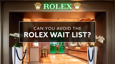 rolex expression of interest or wait list